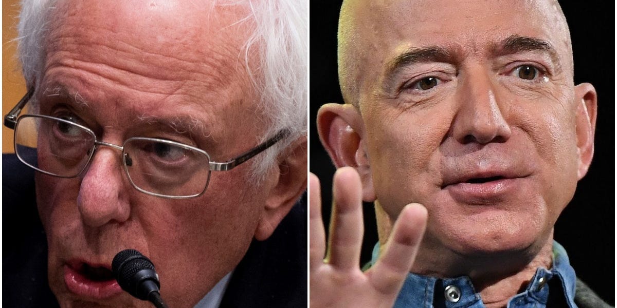 Sanders criticizes Jeff Bezos for trying to stop Amazon Union