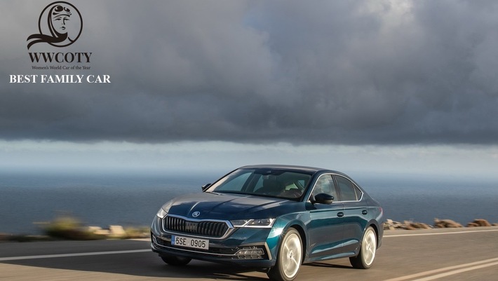 ŠKODA OCTAVIA gewinnt in der Kategorie, Family Car 'beim, Women's World Car of the Year 2020 Award' - Prize