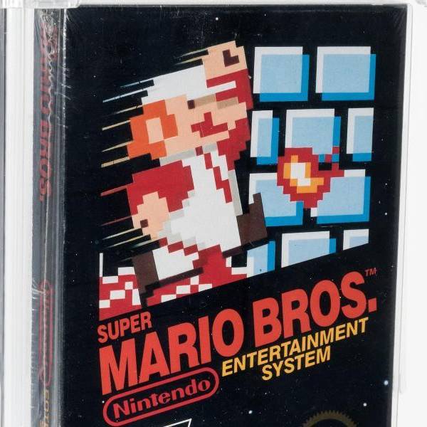 The video game "Super Mario Bros" was auctioned for record amounts