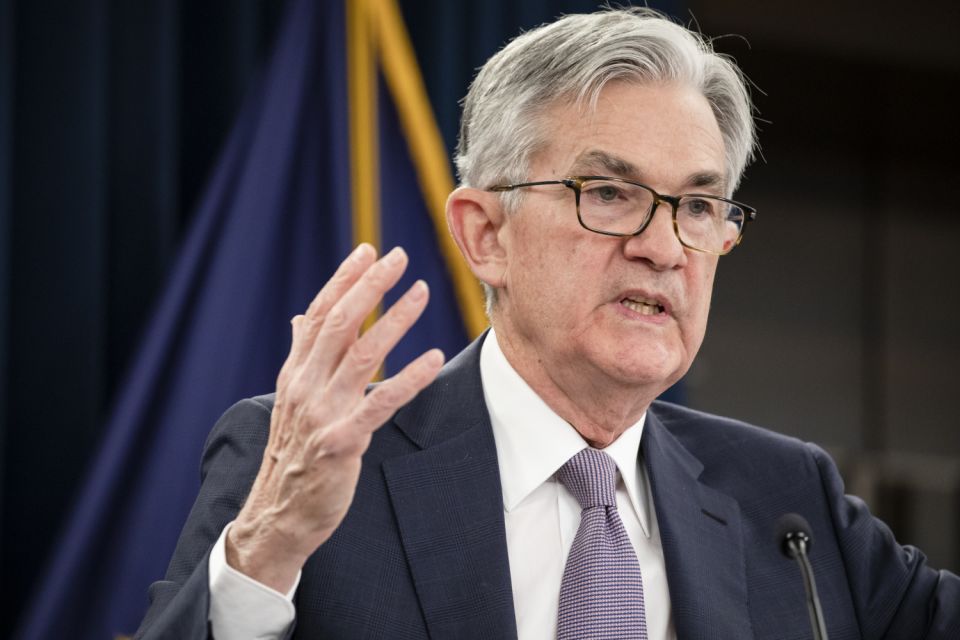 WASHINGTON, DC - January 29: Federal Reserve Chairman Jerome Powell speaks during a press conference after the FOMC meeting January 29, 2020 in Washington, DC.  President Powell announced that the Federal Reserve would not adjust interest rates.  (Photo by Samuel Corum / Getty Images)