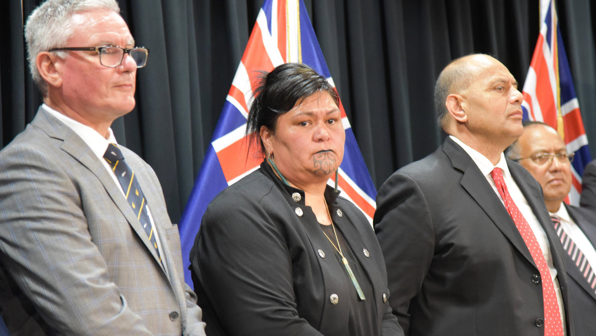 First Maori as Secretary of State - Nanaya Mahuta with chin tattoo