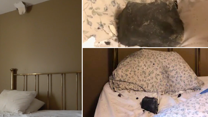 Canada: A meteor the size of a watermelon hits the bed while you sleep