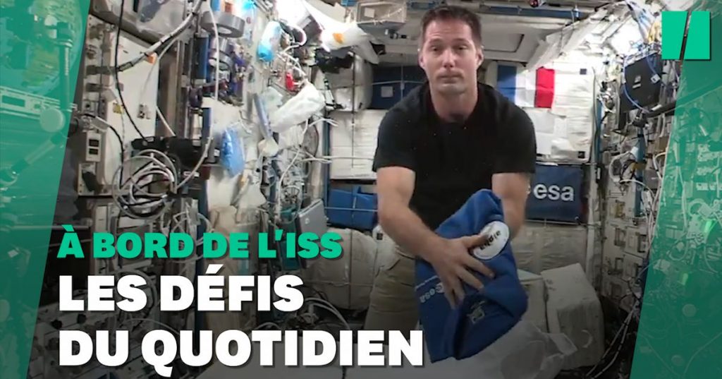 Thomas Pesquet explains that it is not easy to fold your clothes in space
