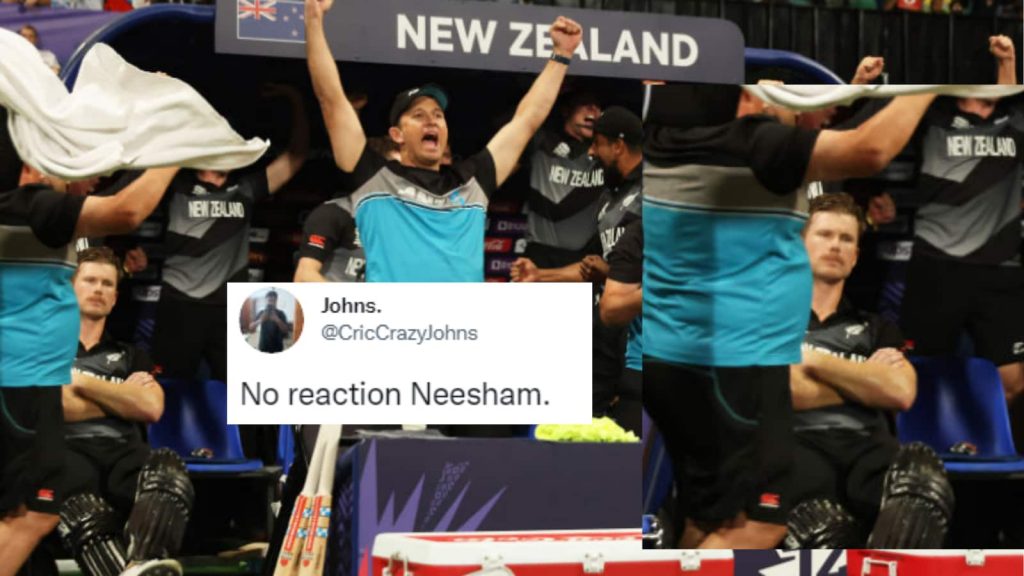 Jamie Nissam's 'serious' reaction to New Zealand's semi-final win over England was moody