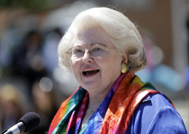 Attorney Sarah Weddington, who successfully argued the abortion rights case Roe's anti-abortion case.  Wade before the United States Supreme Court 1973, in June 2013.