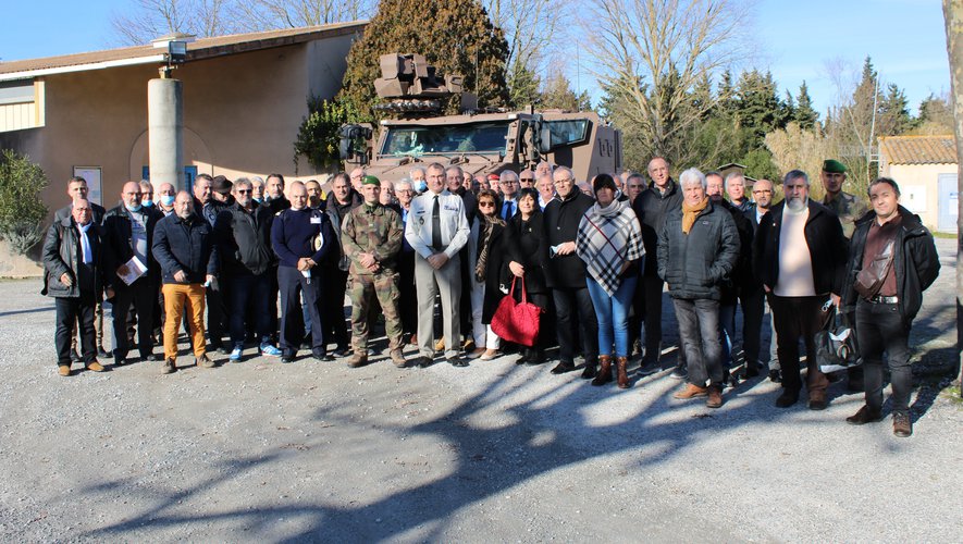 Bram.  Aude's "Defense" reporters gathered at the Espace du Foirail