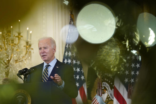 US President Joe Biden in Washington on December 6.