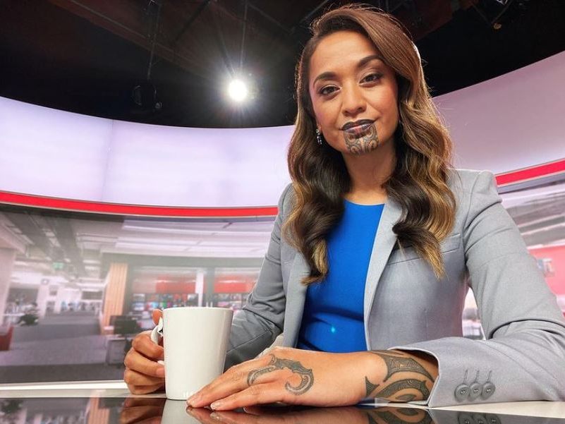 Journalist with chin tattoos, prime-time mods - TV and Film -