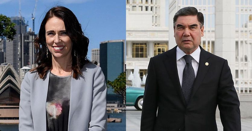 New Zealand and Turkmenistan, where the virus has been overcome or not yet arrived