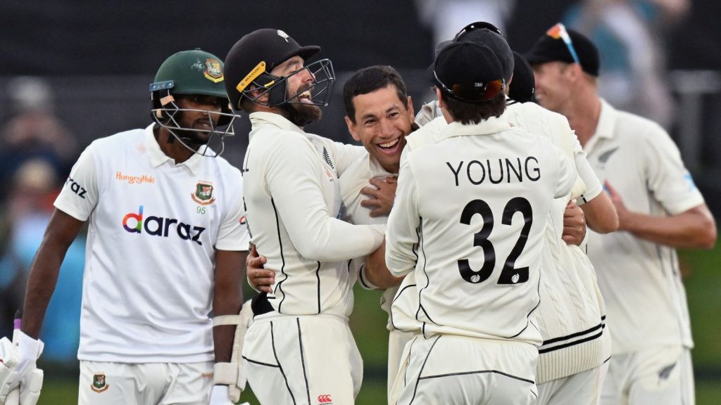 Ross Taylor ends test run in New Zealand with wicket win as Black Cups crush Bangladesh |  cricket news