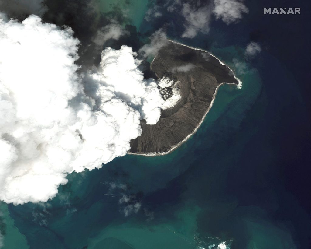 At least two people have died in Tonga after a volcanic eruption