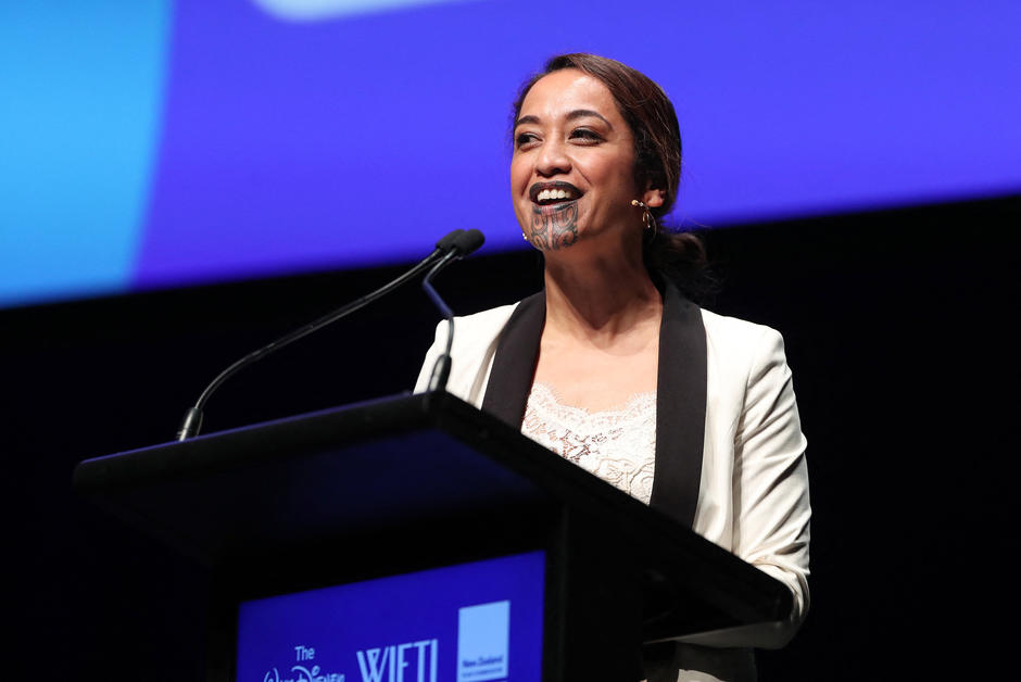 With a Maori tattoo on her chin, JT presenter 'breaks a glass ceiling'