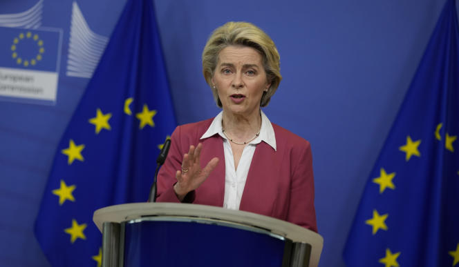 European Commission President Ursula von der Leyen in Brussels on February 8, 2022.