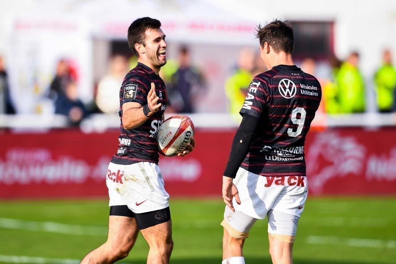 Former Bayonnais, Aymeric Luc, was brilliant with Toulon during the slap in Biarritz on Aguilera's land.