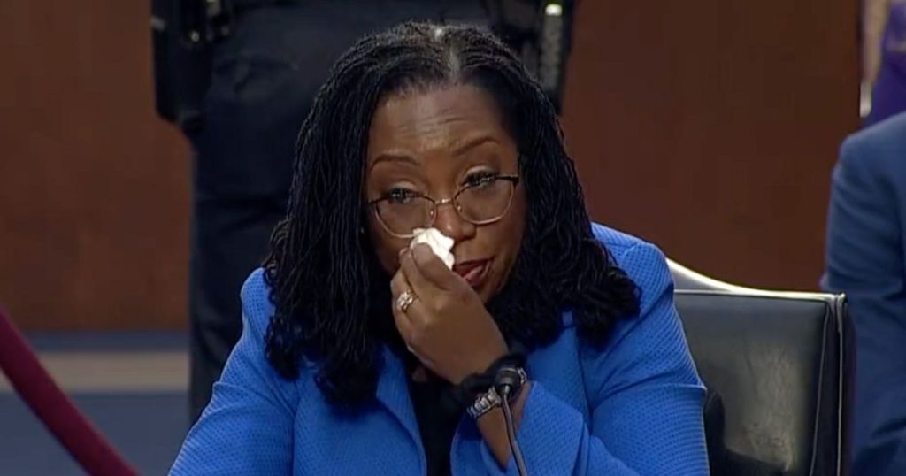 Ketanji Brown Jackson, during a Supreme Court hearing, moved by Cory Booker