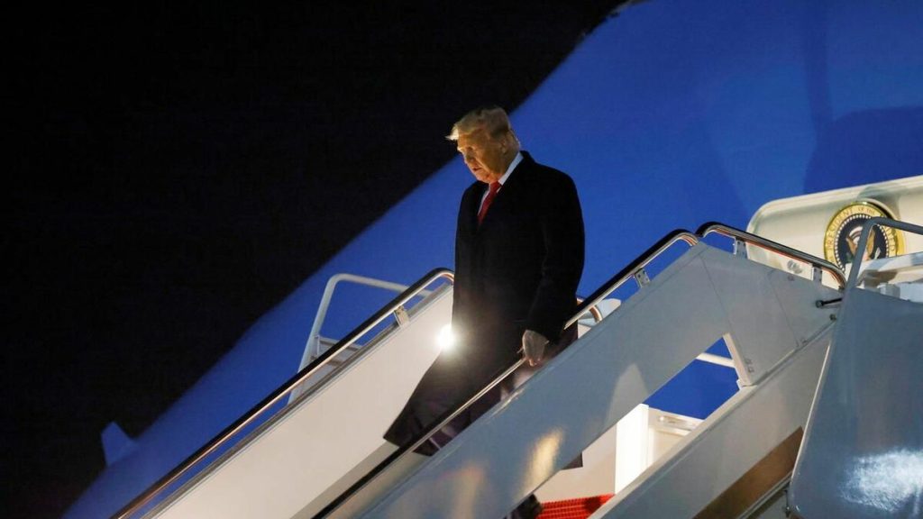A plane carrying Donald Trump was forced to make an emergency landing last Saturday