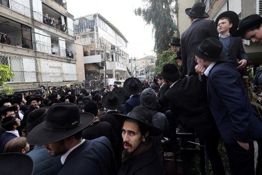 Funérailles du rabbin Kanievsky à Bnei Brak, le 20.03.22
