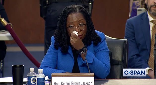 Ketanji Brown Jackson, during a Supreme Court hearing, moved by Corey