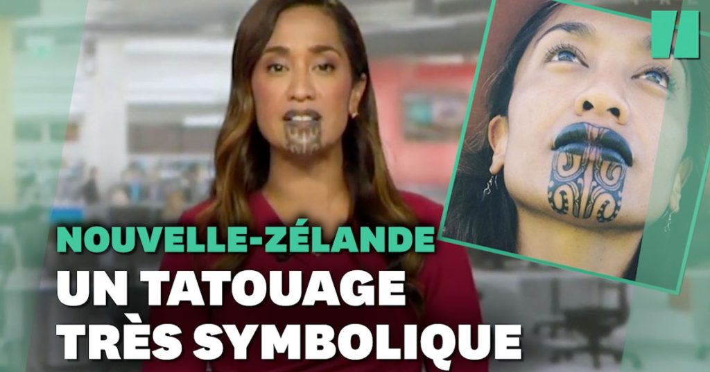This New Zealand journalist first reported the news with a traditional Maori tattoo