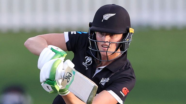 Amy Satterthwaite scored nine goals in her 75 of 84 balls for New Zealand