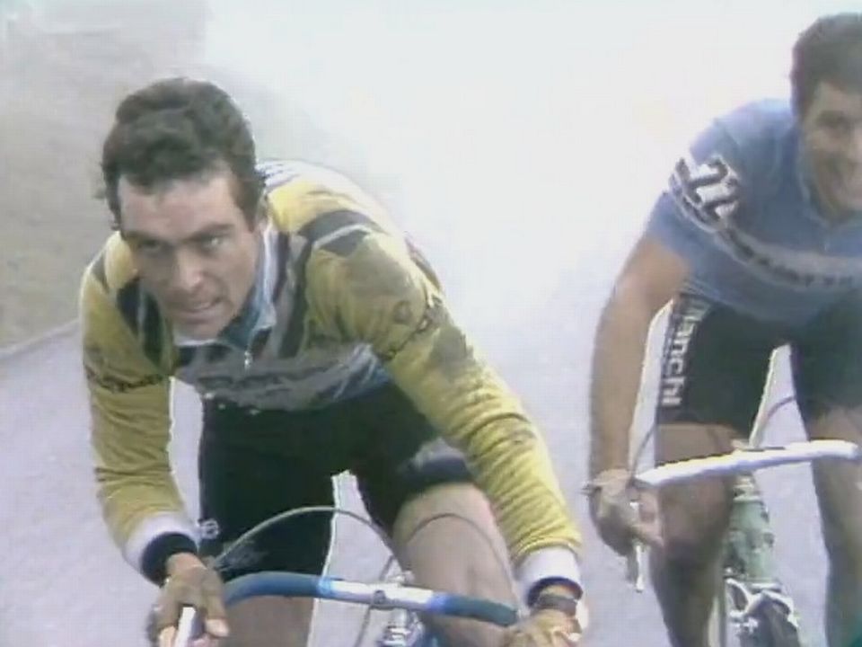 Bernard Hinault, champion cyclist in hardened steel. [RTS]