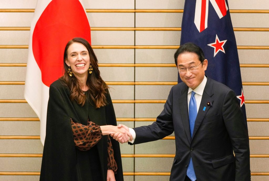 Jacinda Ardern's Japan visit: Kiwi mascots dance on dark ropes welcome New Zealand PM to Japan - Reuters