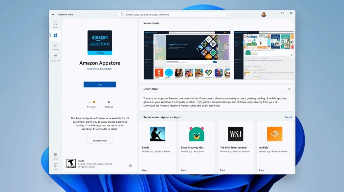 Amazon App Store Windows 11