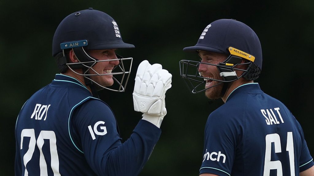 Half of England flyers Jason Roy and Phil Salt reach their 50s in a decisive win over the Netherlands in the ODI Series |  cricket news sky news