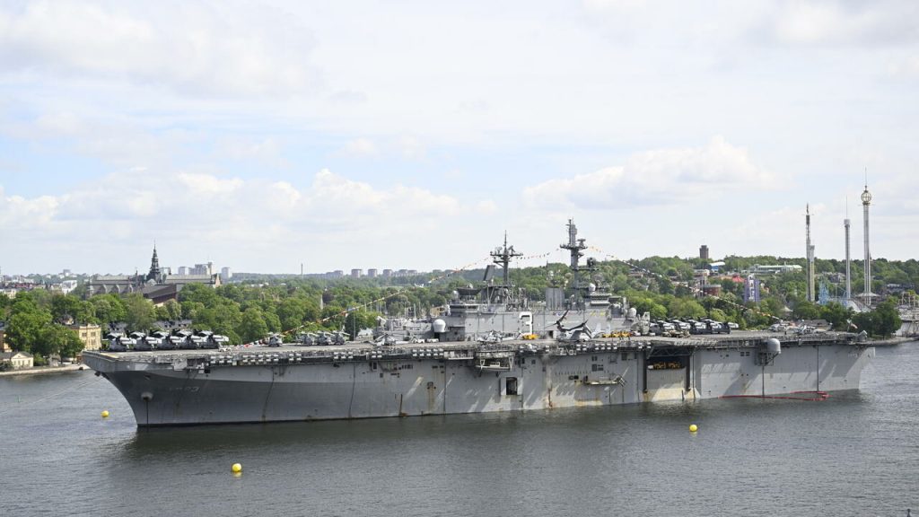 Forty NATO ships docked in Stockholm ahead of the exercises