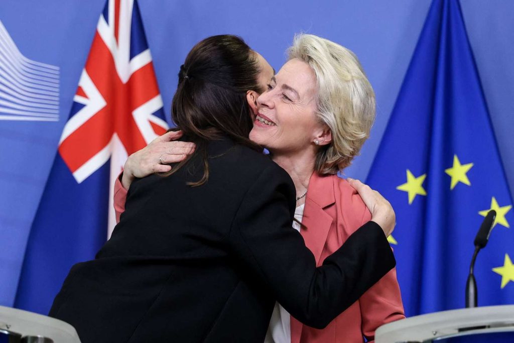 The European Union and New Zealand sign a highly political free trade agreement