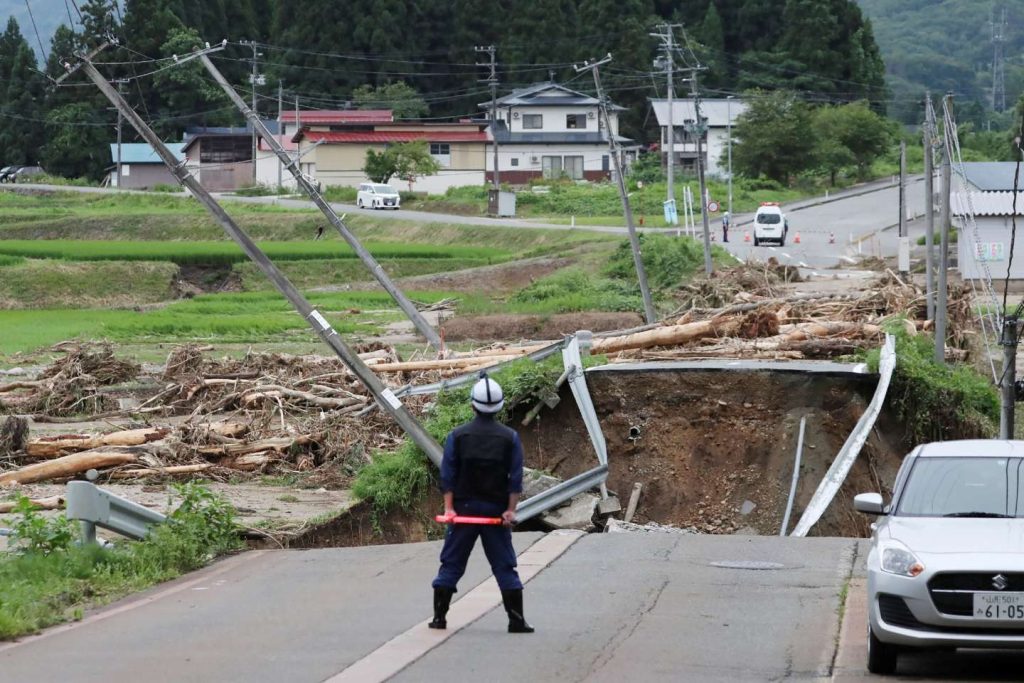 Heavy rain causes severe damage in Japan