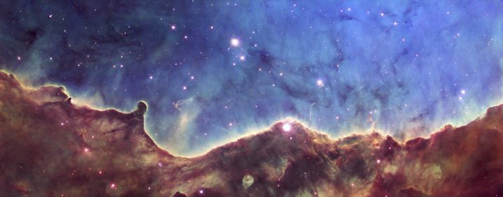 An image of one end of the Carina Nebula taken by the Hubble Telescope and published in 2008. & nbsp;  (NASA/ESA/Hubble Team Heritage)