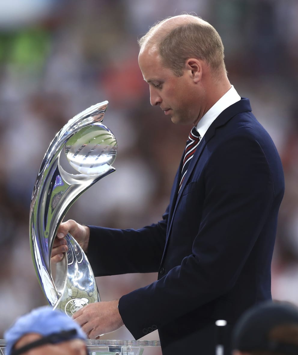 The heir to the throne presented the British with the European Championship trophy and was largely on a comfortable path