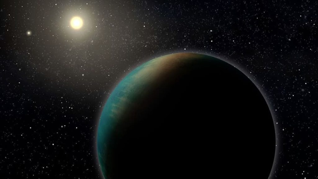 Detection of a possible "ocean planet" 100 light-years from Earth