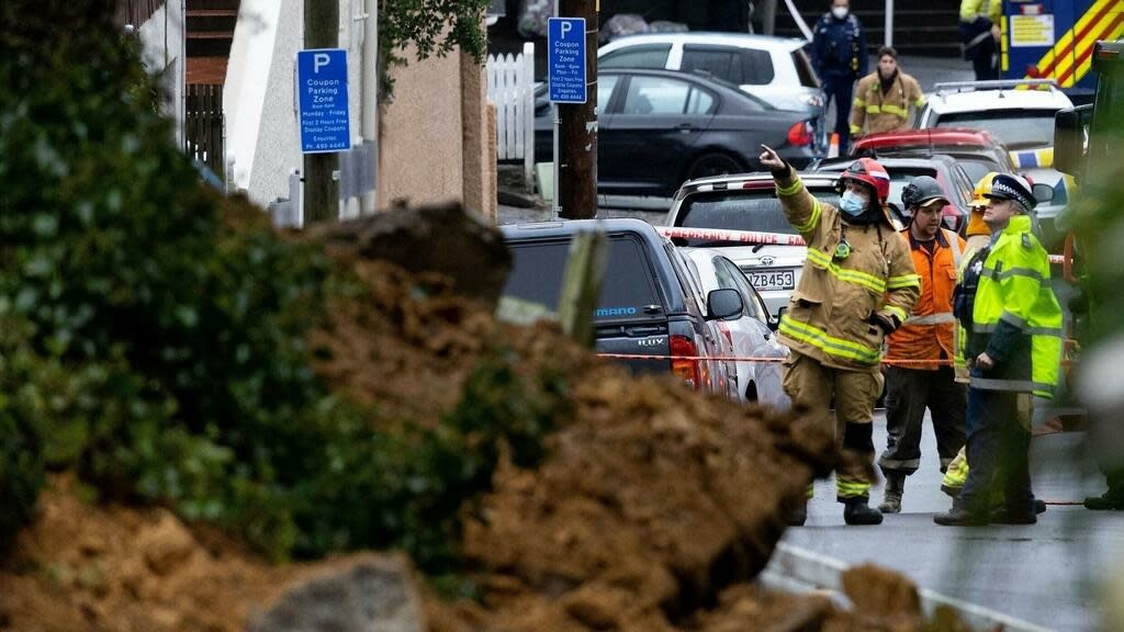 In New Zealand, Wellington was threatened by frequent landslides