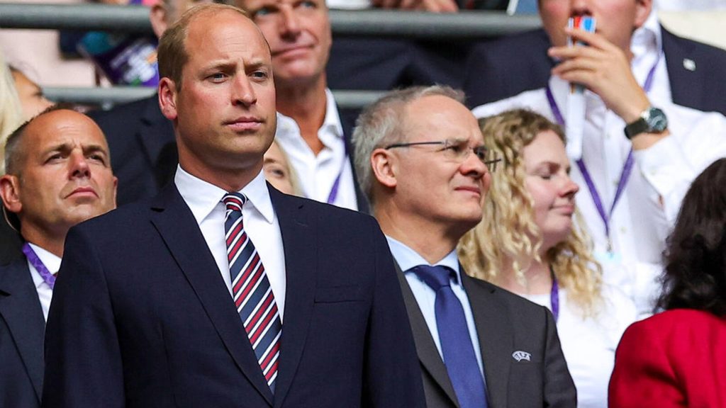 Prince William without Kate in the EM final - that's why