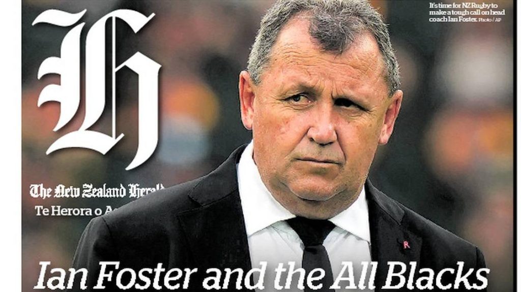 The New Zealand press overwhelms the All Blacks and their coach