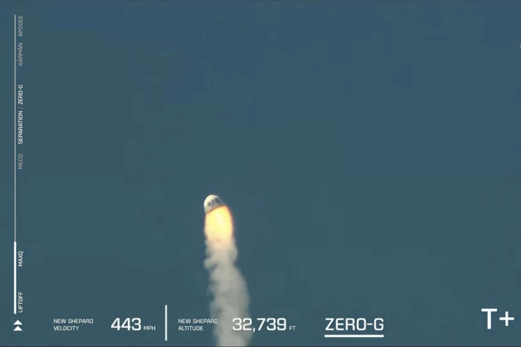 Blue Origin rocket fell after takeoff, no injuries