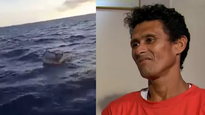 In the middle of the ocean, a Brazilian fisherman lives eleven days in the freezer