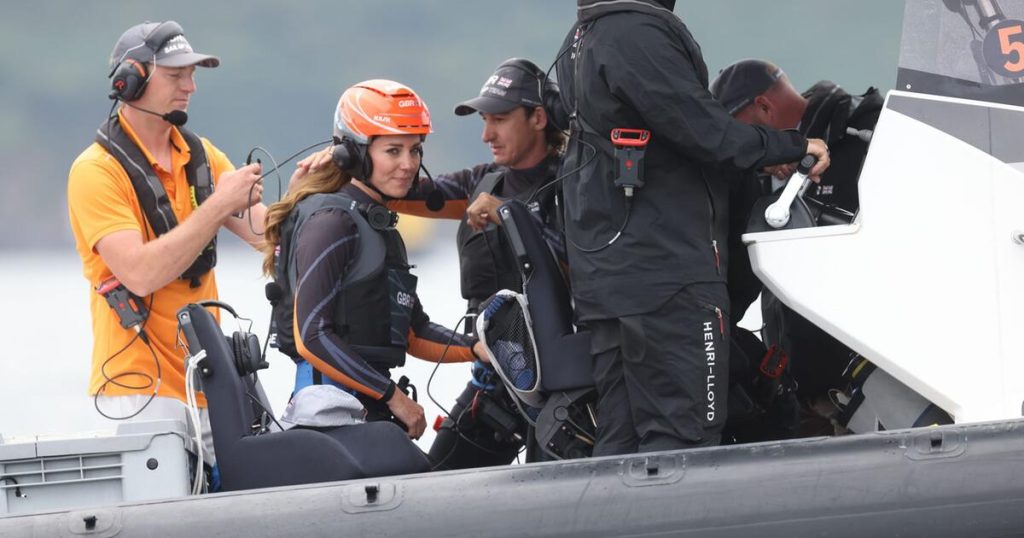 Duchess Kate sails from Plymouth with a British team