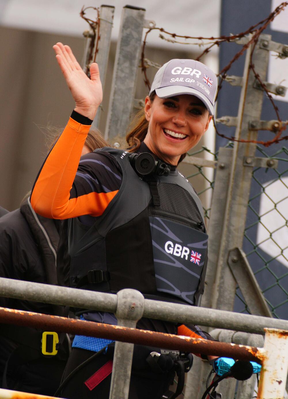 Duchess Kate at the British Grand Prix sailing