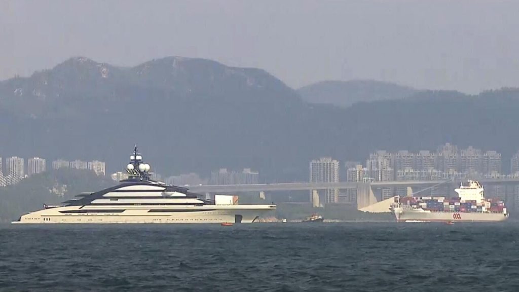 Hong Kong has dedicated its port to one of the largest Russian ships in the world