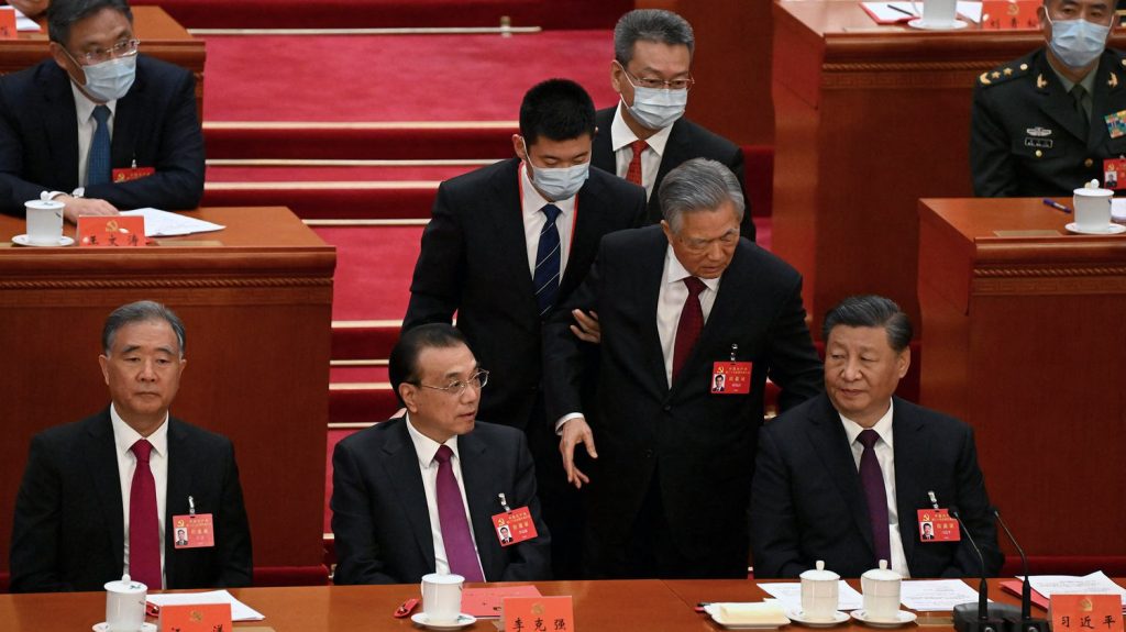 Take former President Hu Jintao abroad
