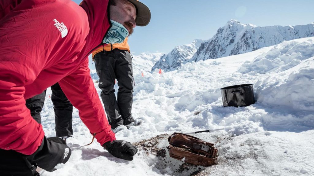 In Canada, explorer cameras were discovered in a glacier 85 years later