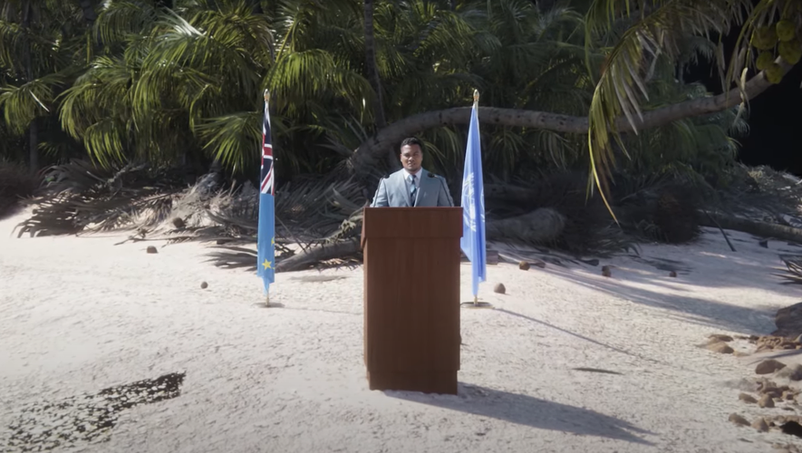 Global warming: Threatening rising waters, tiny Metaverse resort nation of Tuvalu