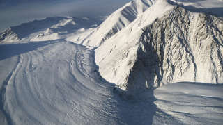 Explorers discovered abandoned equipment in 1937 by famed American photographer Bradford Washburn (Illustration: Glacier on Ellesmere Island, Canada, photographed in March).