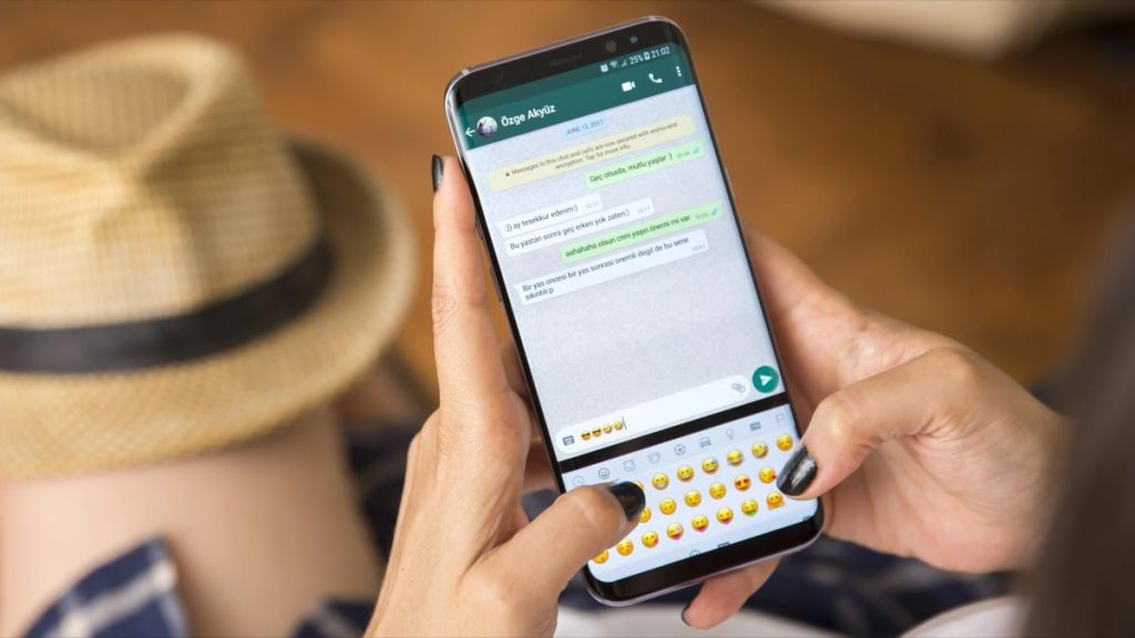 You should start messaging each other in WhatsApp