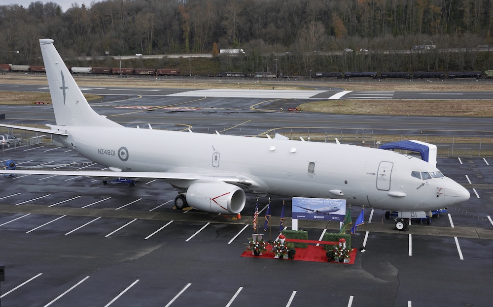 Boeing delivers its first P-8A to New Zealand