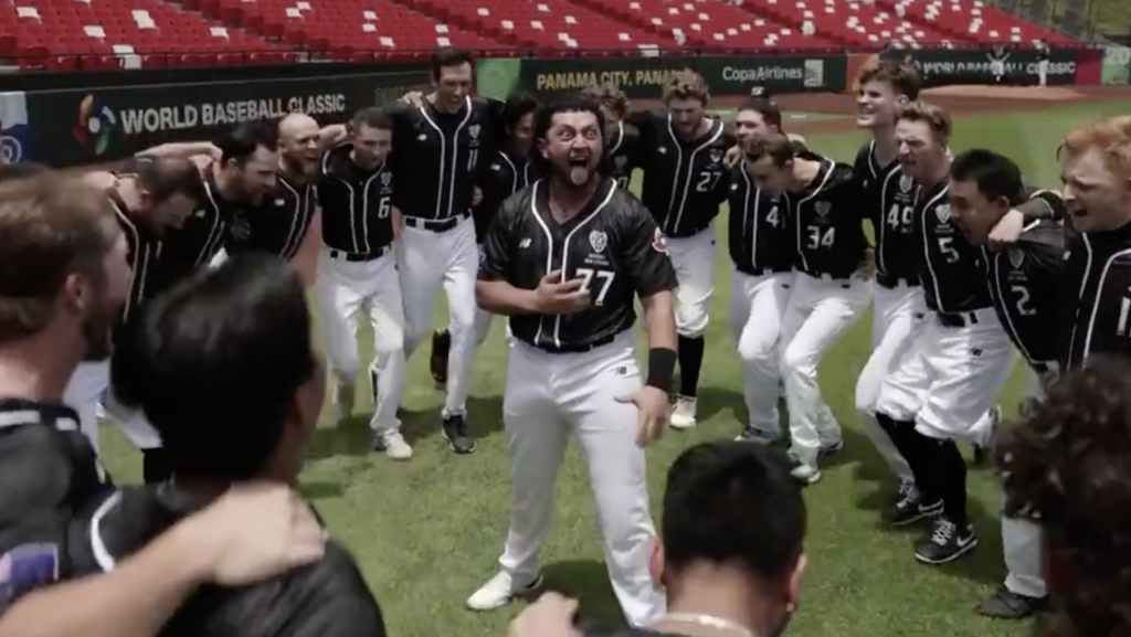 The New Zealand national baseball team takes a page out of the rugby team book